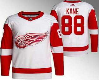 Men%27s Detroit Red Wings #88 Patrick Kane White Jersey Dzhi->edmonton oilers->NHL Jersey